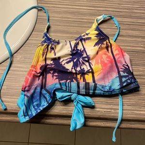 Shein palm tree bathing suit top